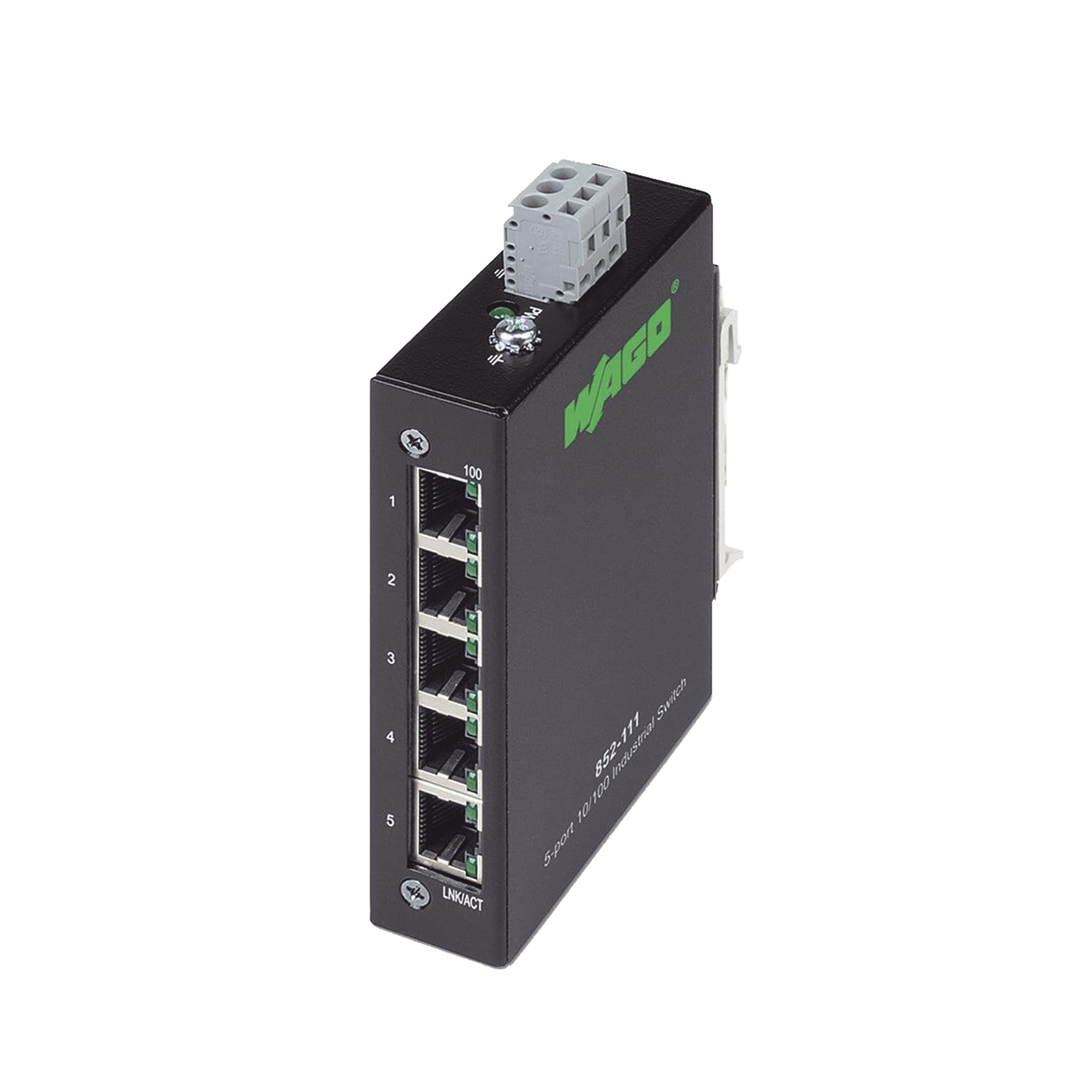 Industrial ECO Switch 5 puertos 100 Base-T Negro