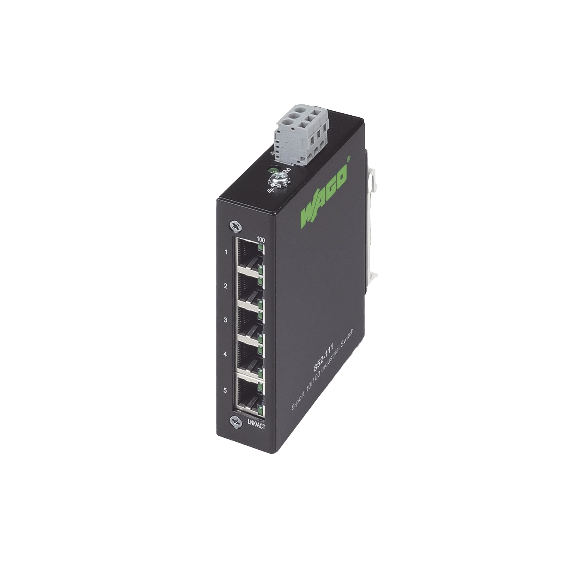 INDUSTRIAL ECO SWITCH 5 PUERTOS 1000 BASE-T NEGRO