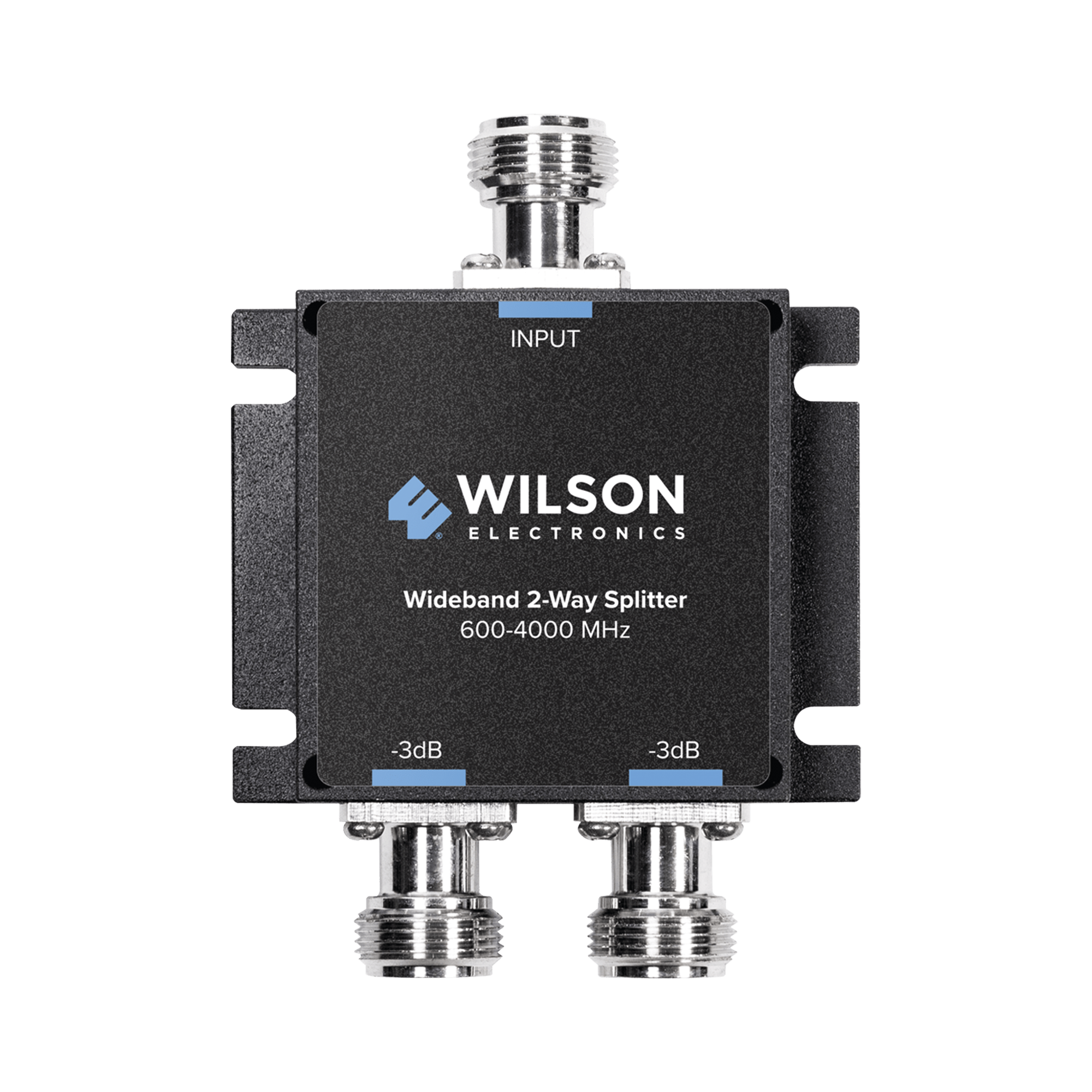 Divisor de potencia (Splitter) de dos vías para 600-4000 MHz.