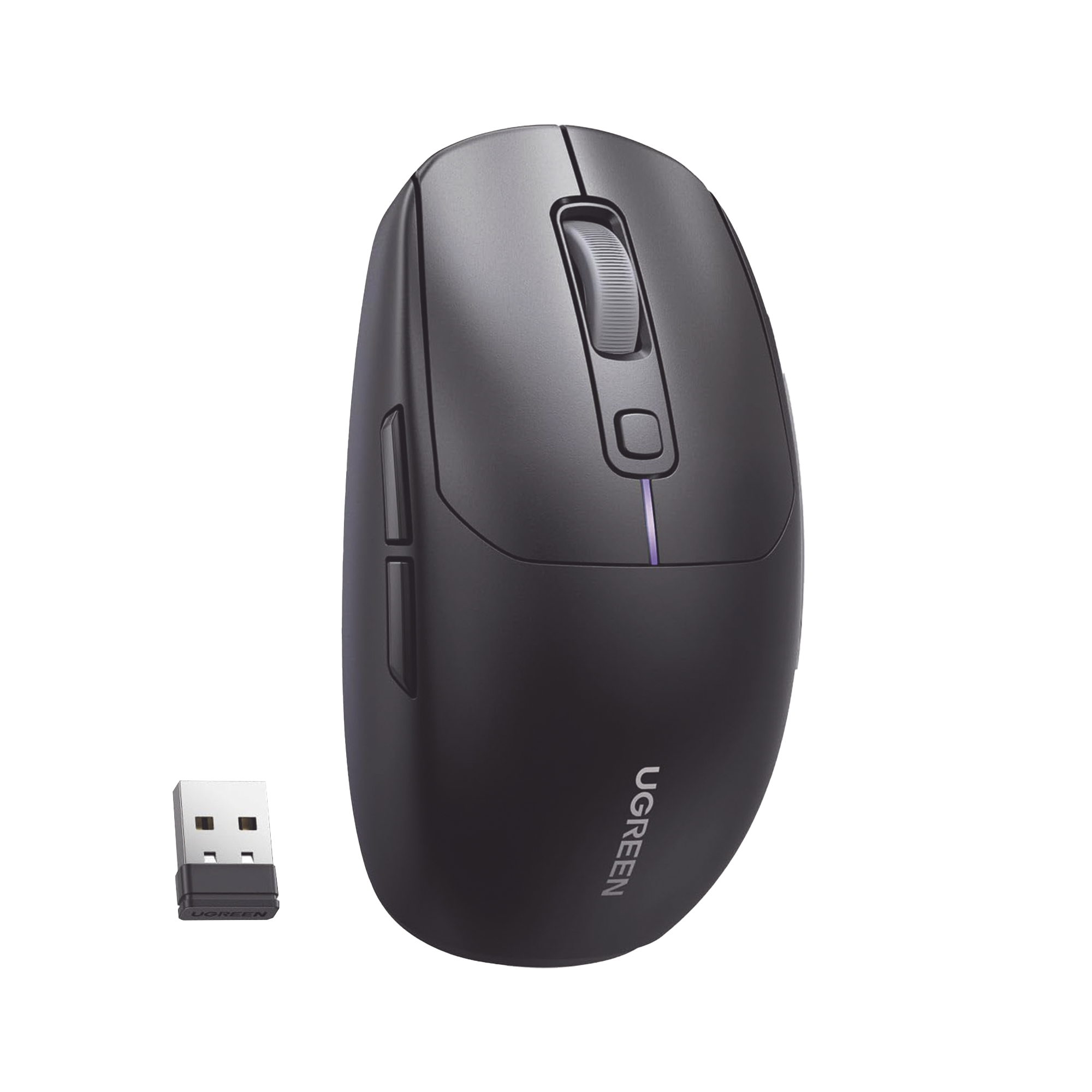 Mouse Gaming Inalámbrico| 5000 DPI | 5 Niveles de DPI  |6 Botones | Recargable | Tri-Modo USB/BT/2,4 GHz | Diseño Ergonómico | Alta Capacidad de Batería | Luz Led | Compatible con Windows macOS Android iOS Linux.