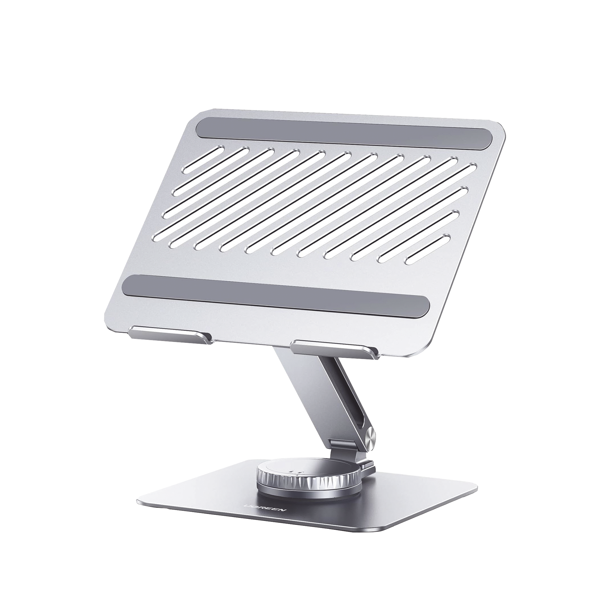 Soporte Giratorio de Aluminio para Laptop | Giratorio 360¬∞ | Función de Bloqueo | Soporta Laptops de 10 a 17.3''| Capacidad de Carga 5Kg | Excelente Estabilidad | Diseño Ergonómico | Altura y Angulo Ajustable | Plegable y Port&amp