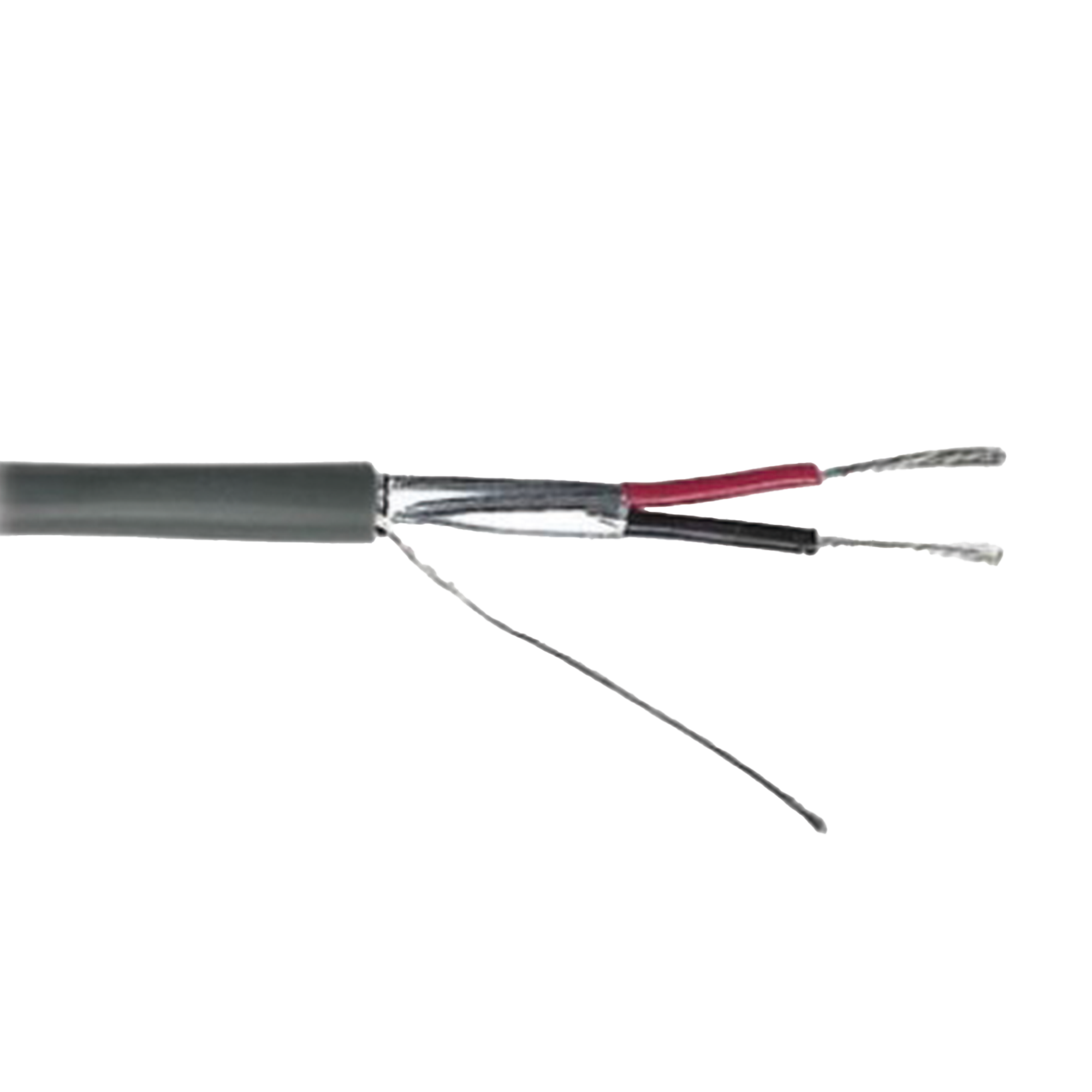 Cable Calibre 22 / 2 Conductores / Blindado / 305 Metros / Riser / UL / Color Gris / Hecho en México