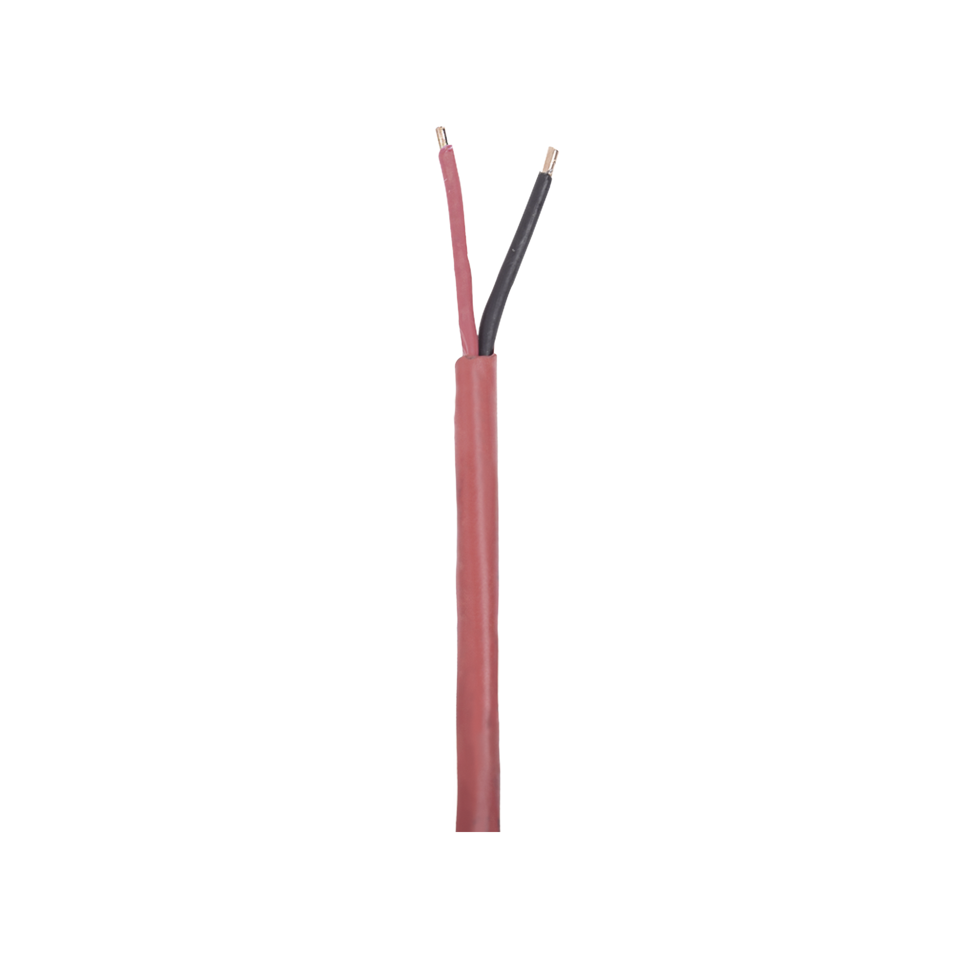 Bobina de 305 metros de alambre 2 x 16 AWG, tipo FPLR, de color rojo, para aplicaciones en sistemas de detección de incendio y Sistemas de Evacuación.