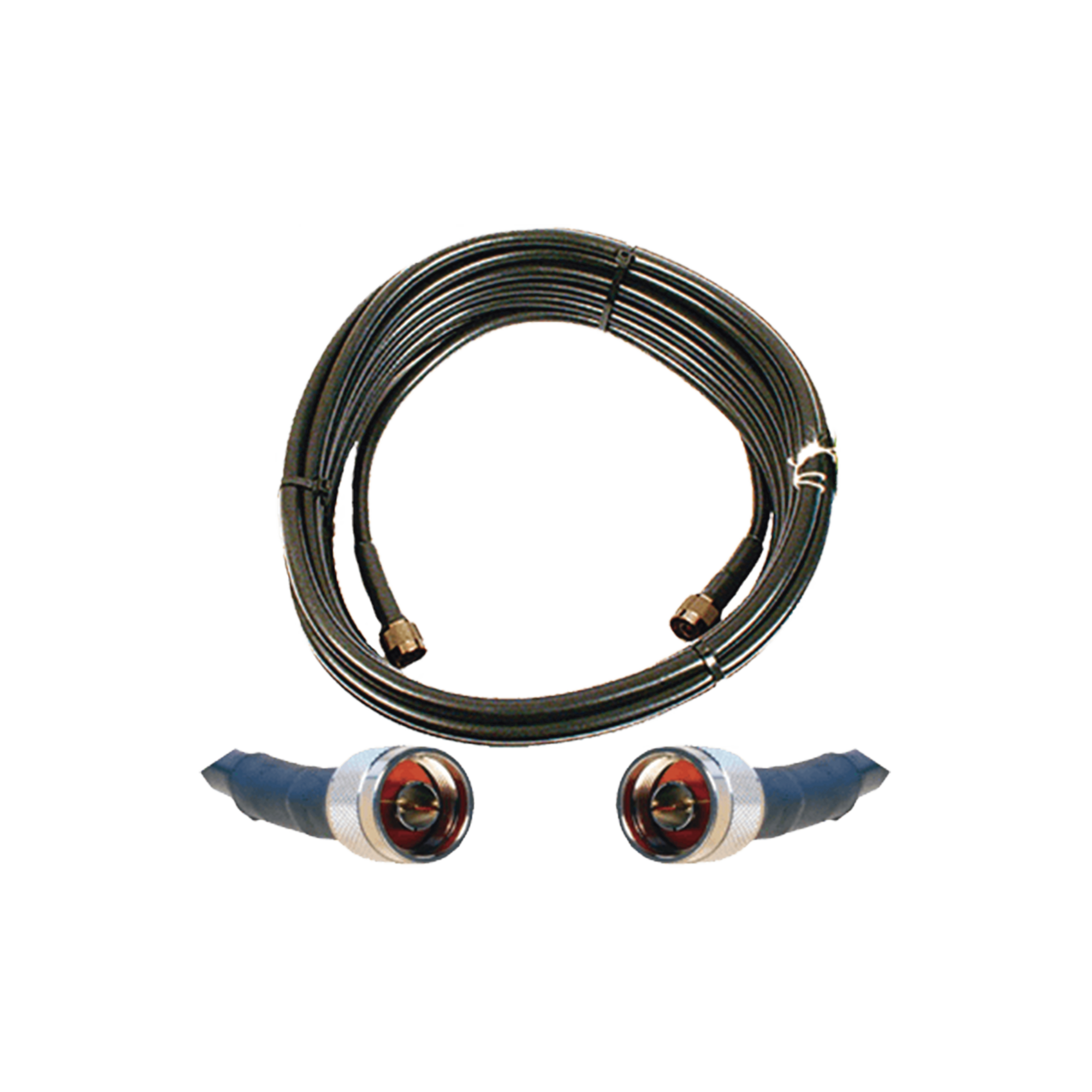 Jumper Coaxial de 50 Ohm con Cable Wilson-400 | Conector N Macho en los extremos | 15.24 metros de longitud.