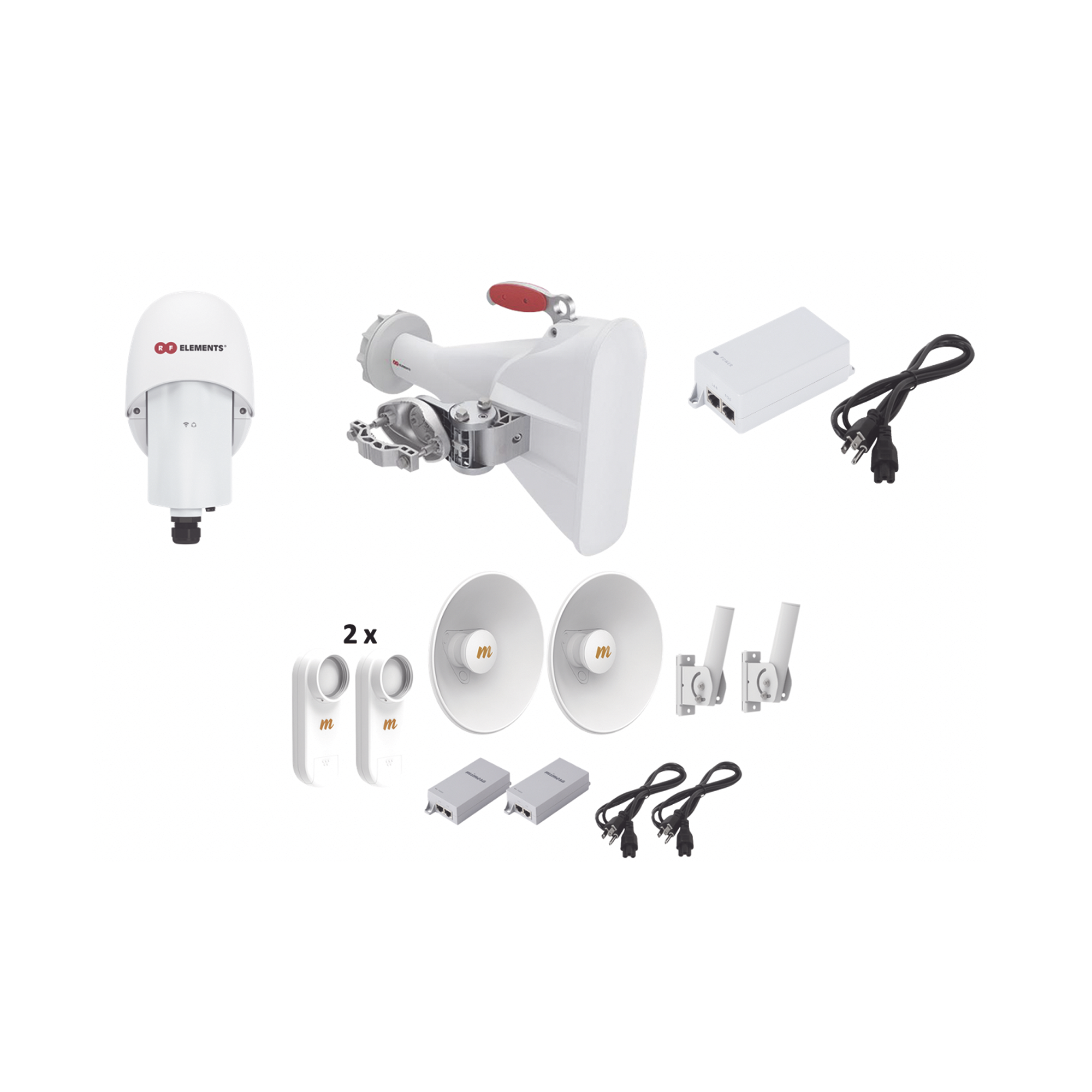 Kit completo para WISP, Kit de A5x y Adaptador TPA-A5X, antena sectorial HG3TPA60 de 60¬∫, y 2 kit C5XPTPKIT3, ideal para hasta 7 km, POEs y Cables de alimentación incluidos.