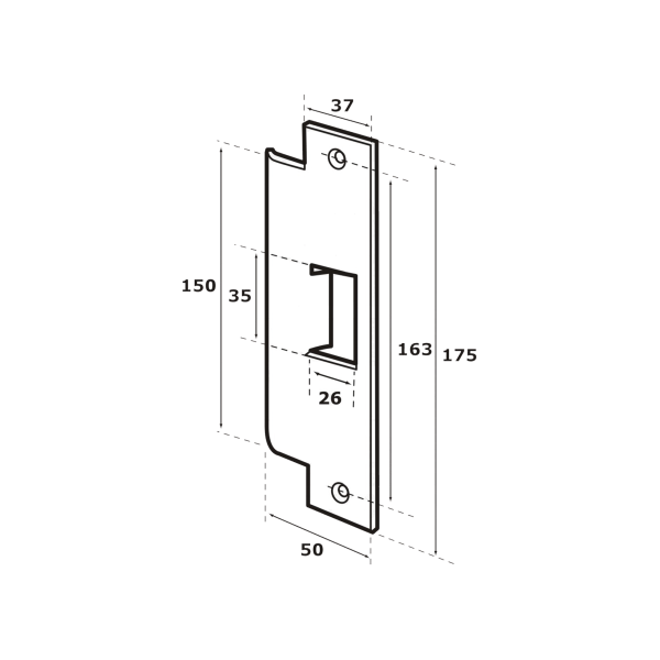 Contra para Cerradura Abloy (ABLEL410)