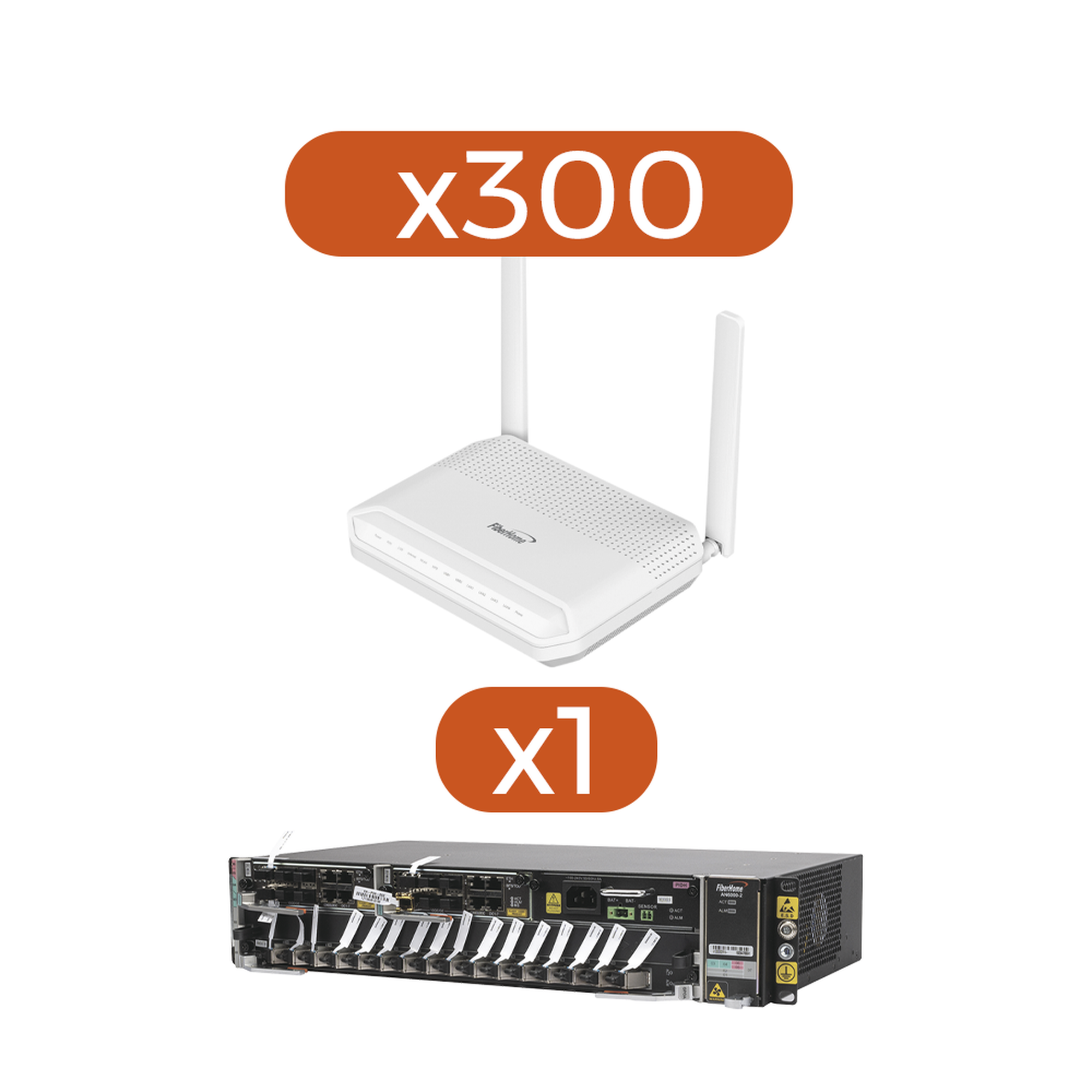 Kit 300 ONU¬¥s HG6145F + 1 OLT AN60002-AC