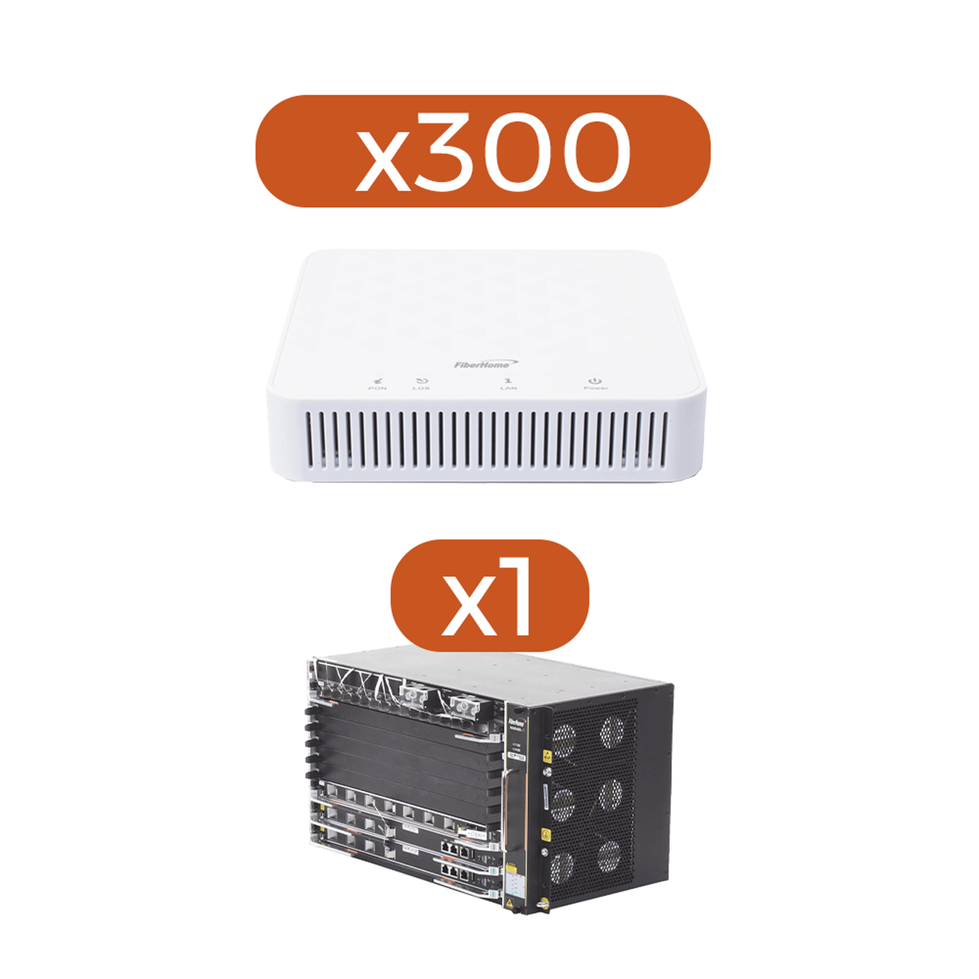 Kit 300 ONT¬¥s AN5506-01AG + 1 OLT AN6000-7