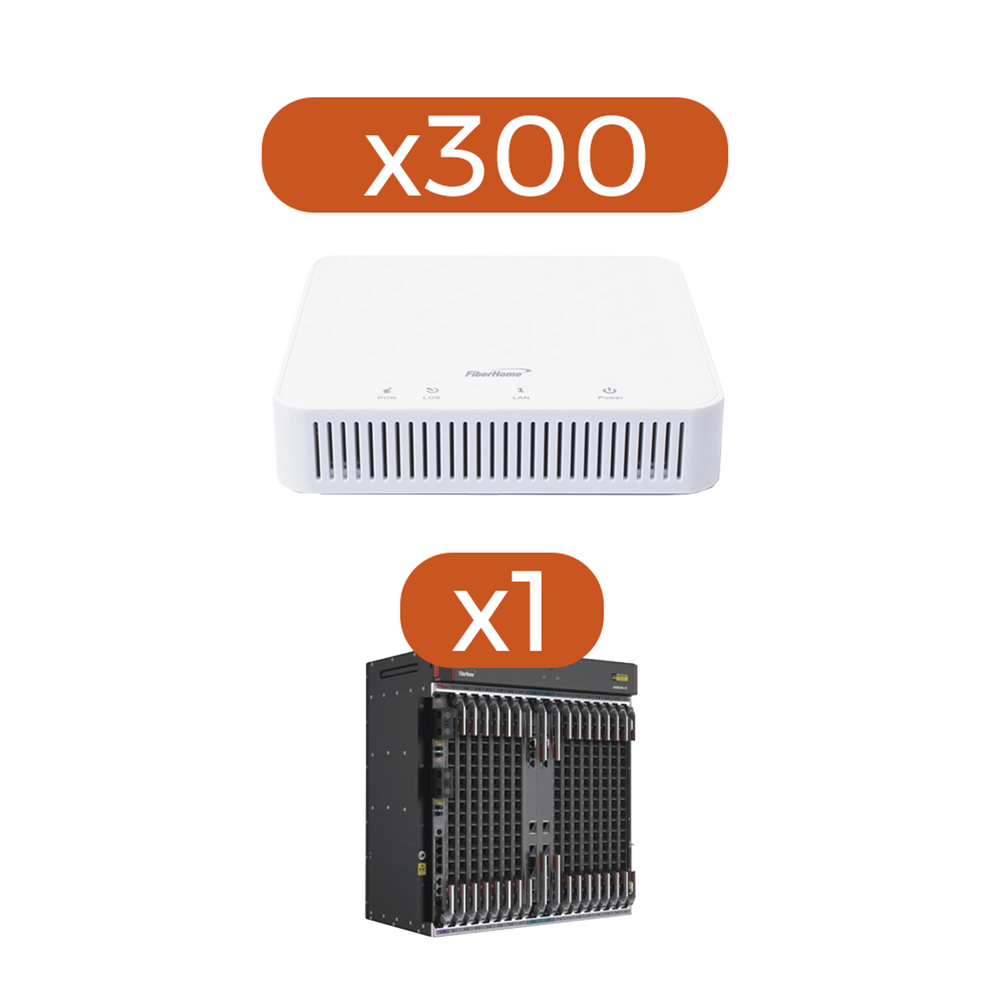 Kit 300 ONT¬¥s AN5506-01AG + 1 OLT AN6000-15