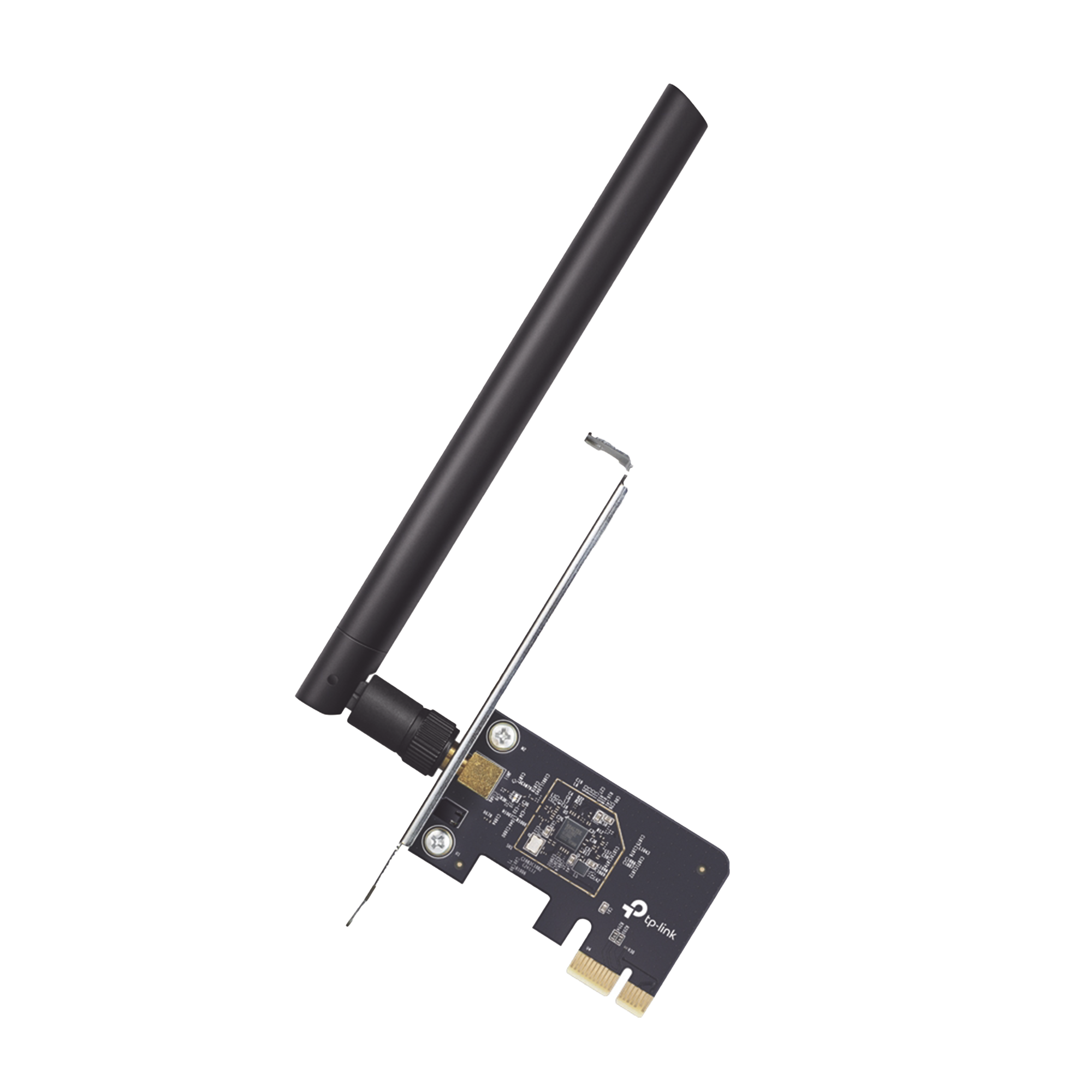 Adaptador  PCI inalámbrico doble banda AC 600 Mbps / Antena de alta ganancia / Tecnología MU-MUMO / Seguridad WPA3 / Soporte de perfil bajo y Altura completa