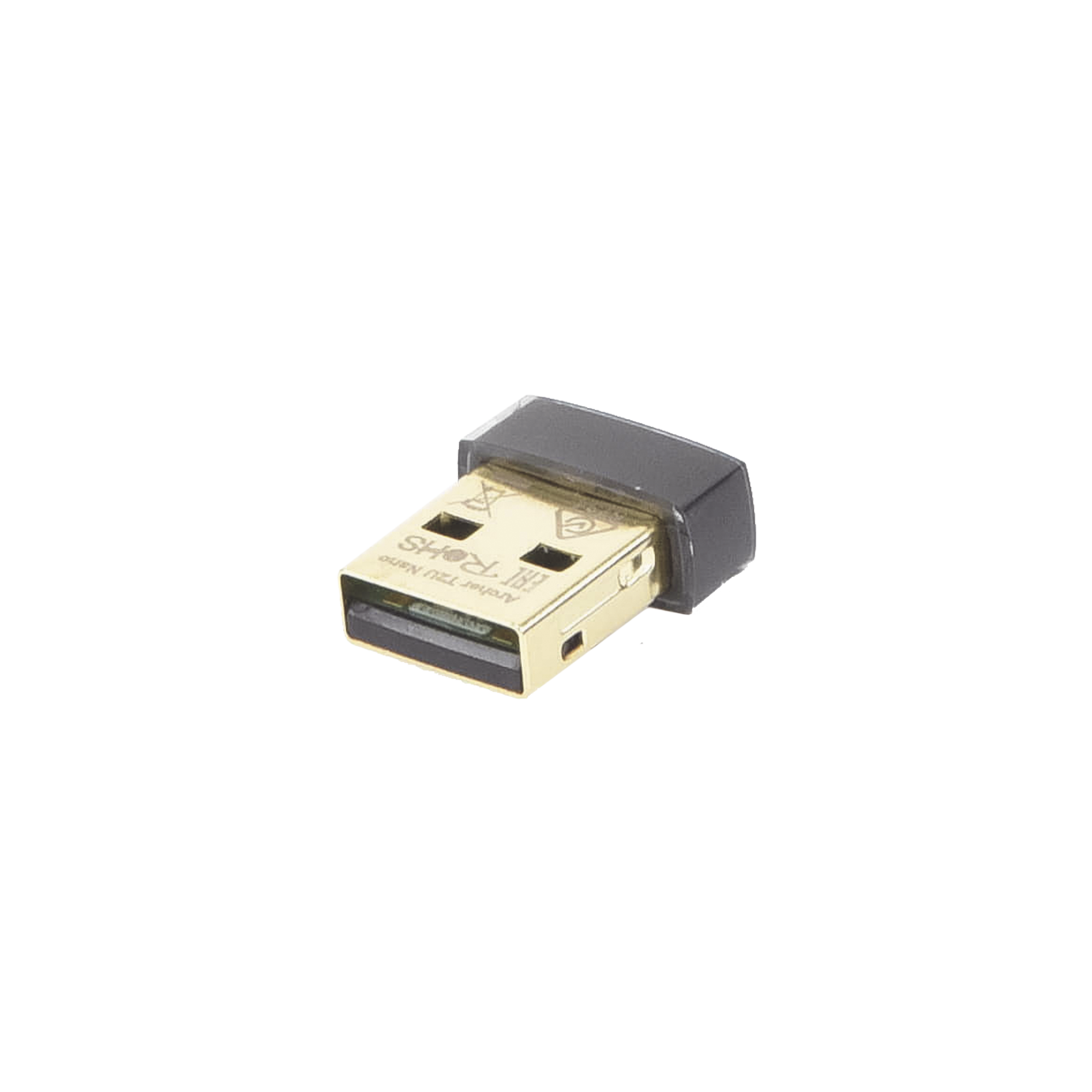 Mini Adaptador USB inalámbrico doble banda AC 600 Mbps, antena onmidireccional.