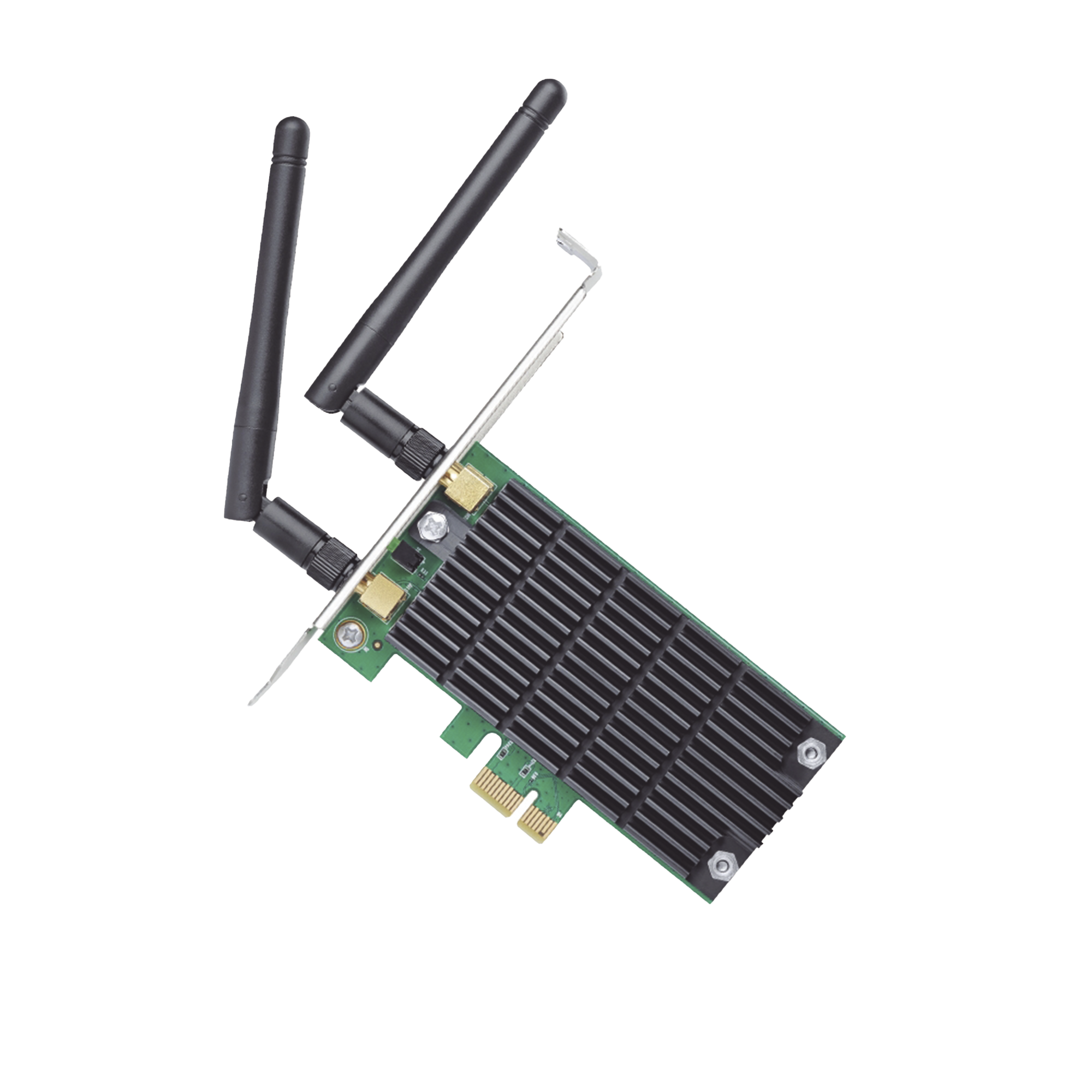 Adaptador  PCI inalámbrico doble banda AC 1200 Mbps / Antena de alta ganancia / Tecnología MU-MUMO 2X2 / Soporte de perfil bajo y Altura completa