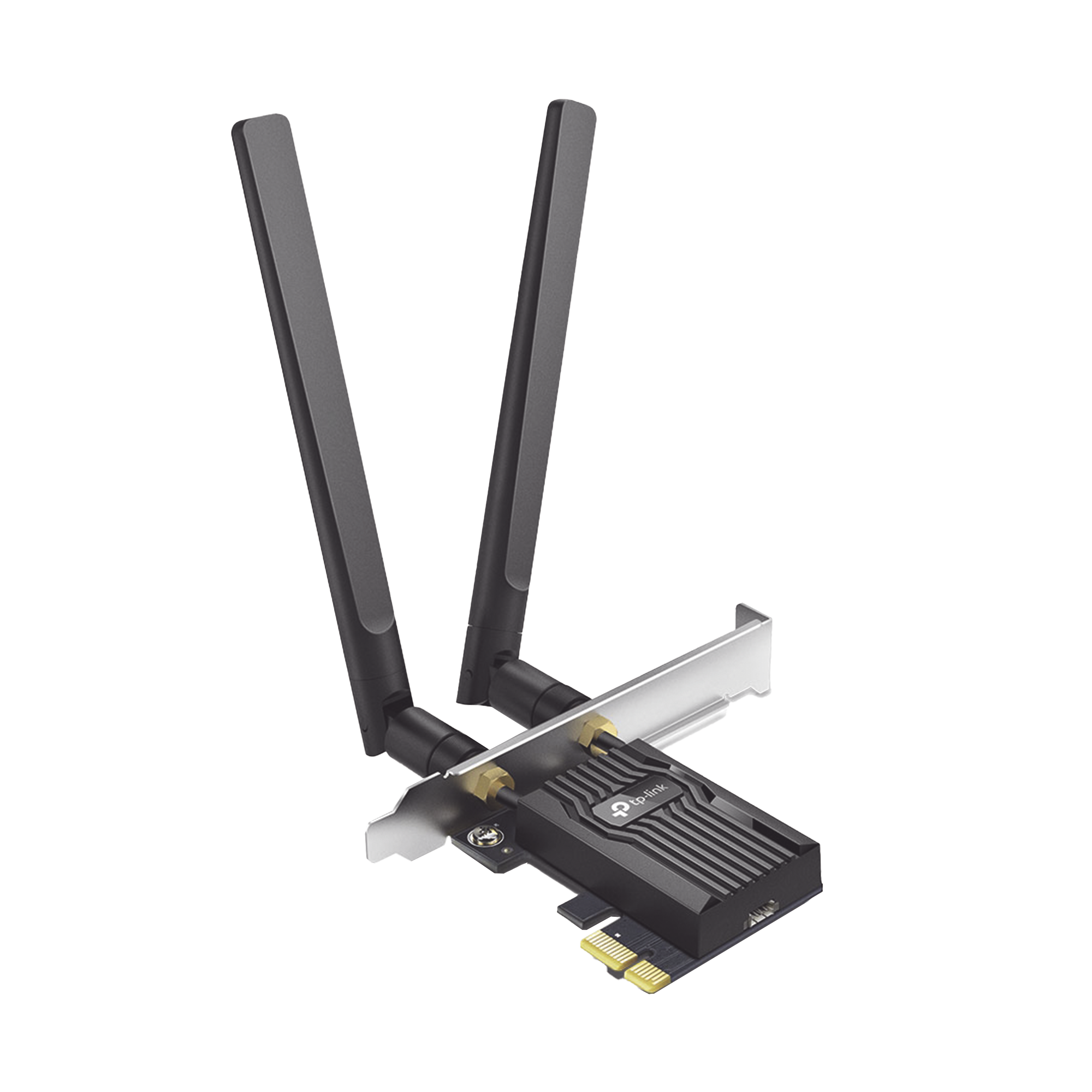 Adaptador PCIe inalámbrico doble banda AX3000 Mbps / Seguridad Inalámbrica WPA3 /Antena de alta ganancia / Tecnología MU-MUMO 2X2 / Soporte de perfil bajo y Altura completa / Bluetooth 5.2