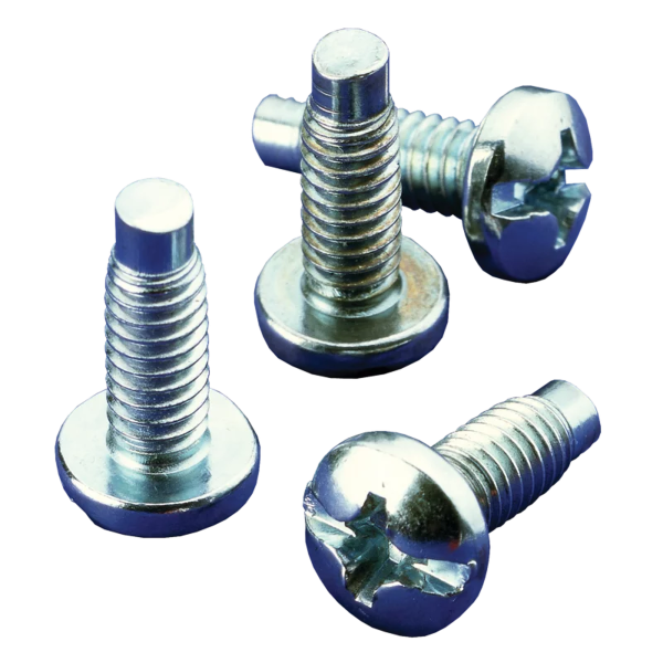 Kit de 20 Tornillos #10-32 x 0.75, Para Uso con Rieles de Tornillo Directo o Tuerca Enjaulada, de Acero, Color Negro