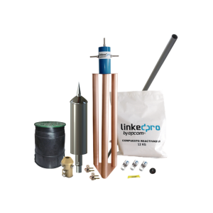 Kit Pararrayo PDC Flash Captor, Avance de Cebado:15 ¬µs. Diámetro de Protección Máx: 70 m. Incluye Electrodo y Accesorios p/Torre.