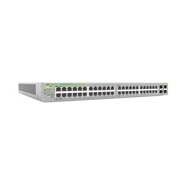Gigabit webSmart switch, 48 Puertos Totales, 24c/PoE+ 10/100/1000T, 4 Puertos SFP