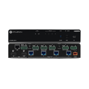 Amplificador de distribución HDBaseT 4K HDR de cuatro salidas
