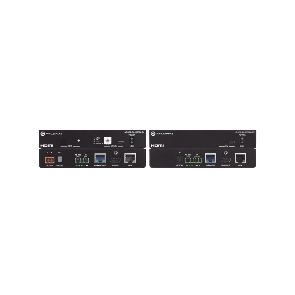 Extensor 4K HDR HDMI Más de 100 M HDBaseT TX/RX con Ethernet, control, PoE y retorno de audio