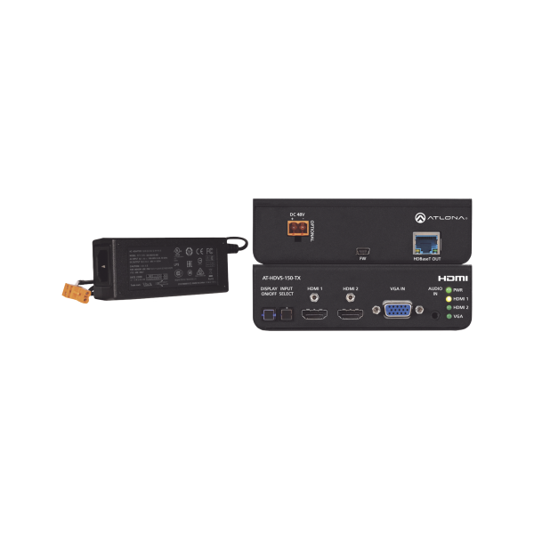 HDMI (2 INPUT) PLUS VGA SWITCHER W/ HDBASET OUTPUT ;  POE W/ POWER SUPPLY