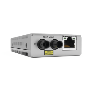 Convertidor de medios Fast Ethernet a fibra óptica, conector ST, monomodo (SMF), versión TAA (Trade Agreement Act)