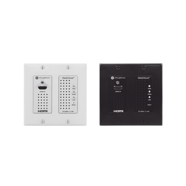 WALL PLATE SINGLE CHANNEL OMNISTREAM AV OVER IP ENCODER