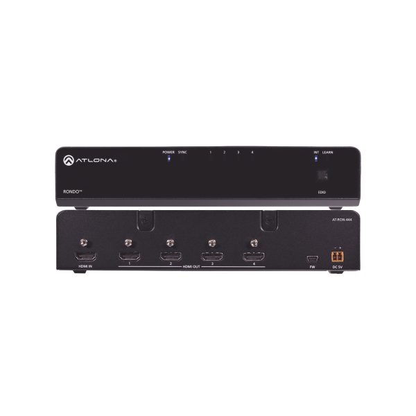 Amplificador de distribución HDMI de cuatro salidas