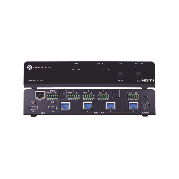 4K/UHD HDBASET HDMI 1 X 4 EXTENDED DISTANCE DISTRIBUTION AMPLIFIER