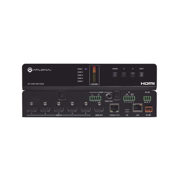 ATLONA 5 X 2 HDMI TO HDBASET SWITCHER