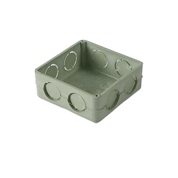Caja Cuadrada de 1/2"  para Instalaciones de PVC Conduit Pesado.