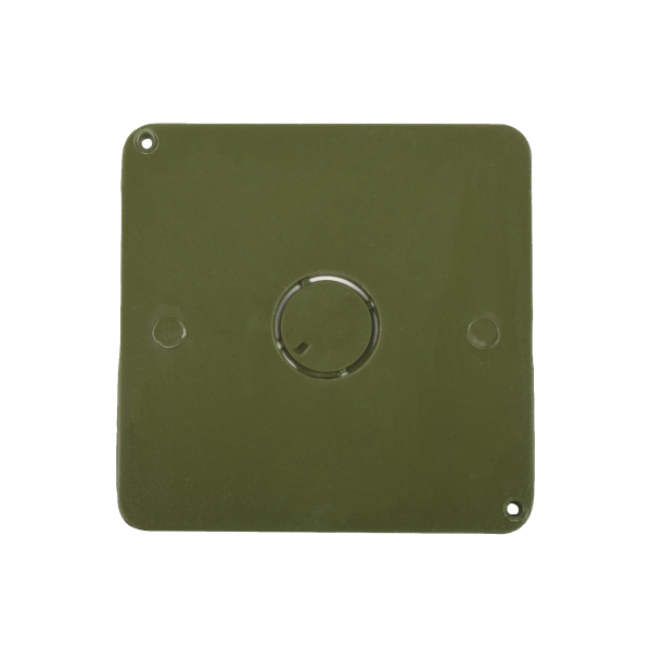 Tapa para Caja Cuadrada de 4 " para instalaciones con tubería PVC Conduit pesado.