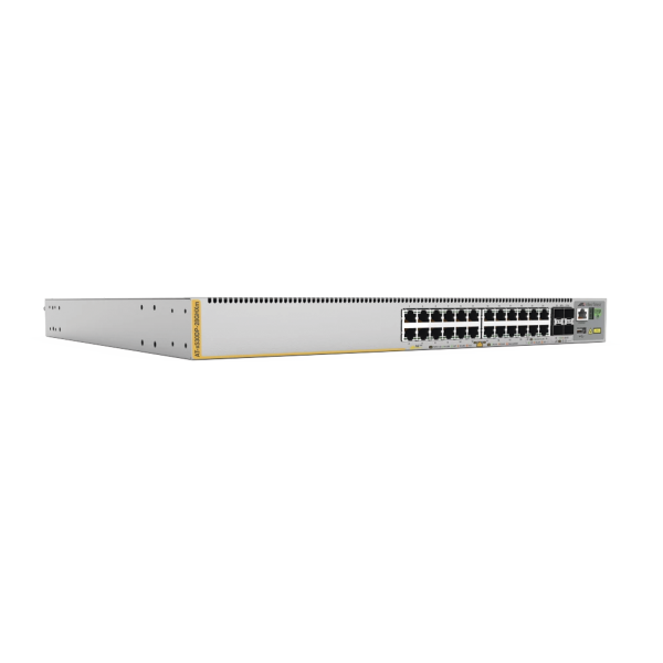 Switch L3 Stackable Switch, 20x 10/100/1000-T PoE++, 4x 100M/1G/2.5G/5G-T PoE++, 4x SFP+ Puertos con doble fuente hotswap