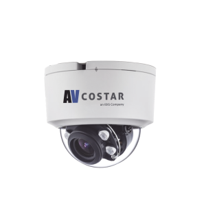 Domo IP Lente Varifocal 2.7-13.5mm | Full HD | Interior | 20M IR NightView | H.265 | 120 dB WDR | I/O Audio Y Alarma | Soporta MicroSD hasta 1TB | ONVIF | PoE | Cruce de línea | Intrusión | Merodeo | NDAA