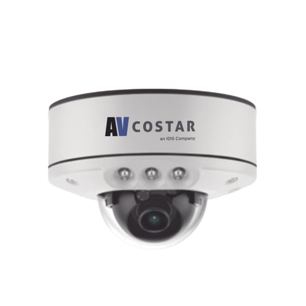 Domo IP Lente Fijo 2.8mm | 8 MP (4K) | Montaje Empotrado | Exterior | 850 nm LEDs | 15M IR NightView  | H.265 | IK10 | 120 dB WDR | I/O Audio Y Alarma | Soporta MicroSD hasta 1TB | ONVIF | PoE | Cruce de línea | Intrusión |  Merodeo | NDAA