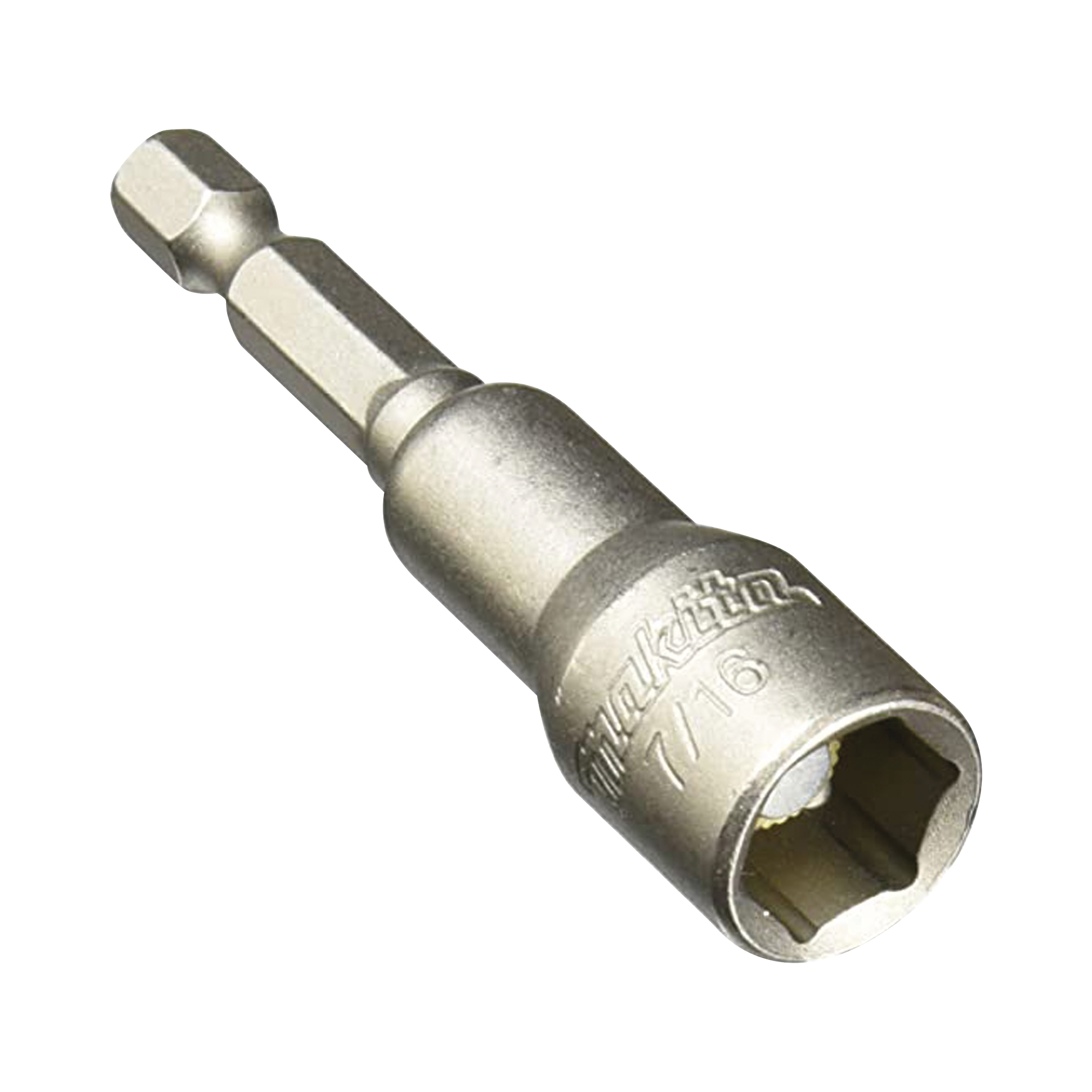 Punta magnética (guia buscadora ) de 7/16", longitud de 2-9/16" zanco hexagonal. .