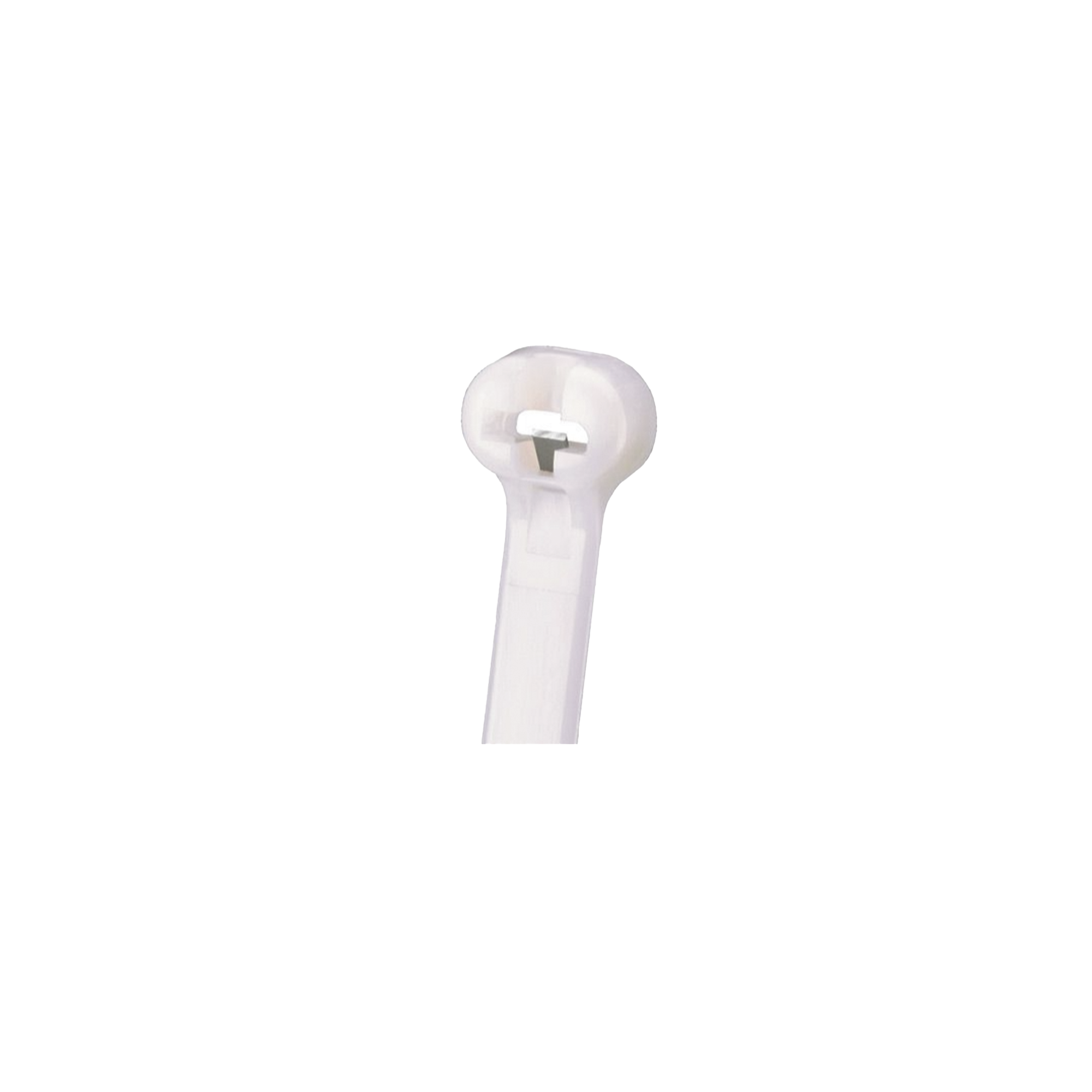 Cincho Dome-Top 305mm largo x 4.7mm ancho, Nylon 6.6, Color Natural. Paquete 1000 piezas