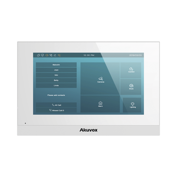 Monitor Linux / Pantalla Touch de 7 Pulgadas / SIP / POE / WIFI / Compatible con Frentes de Calle Akuvox
