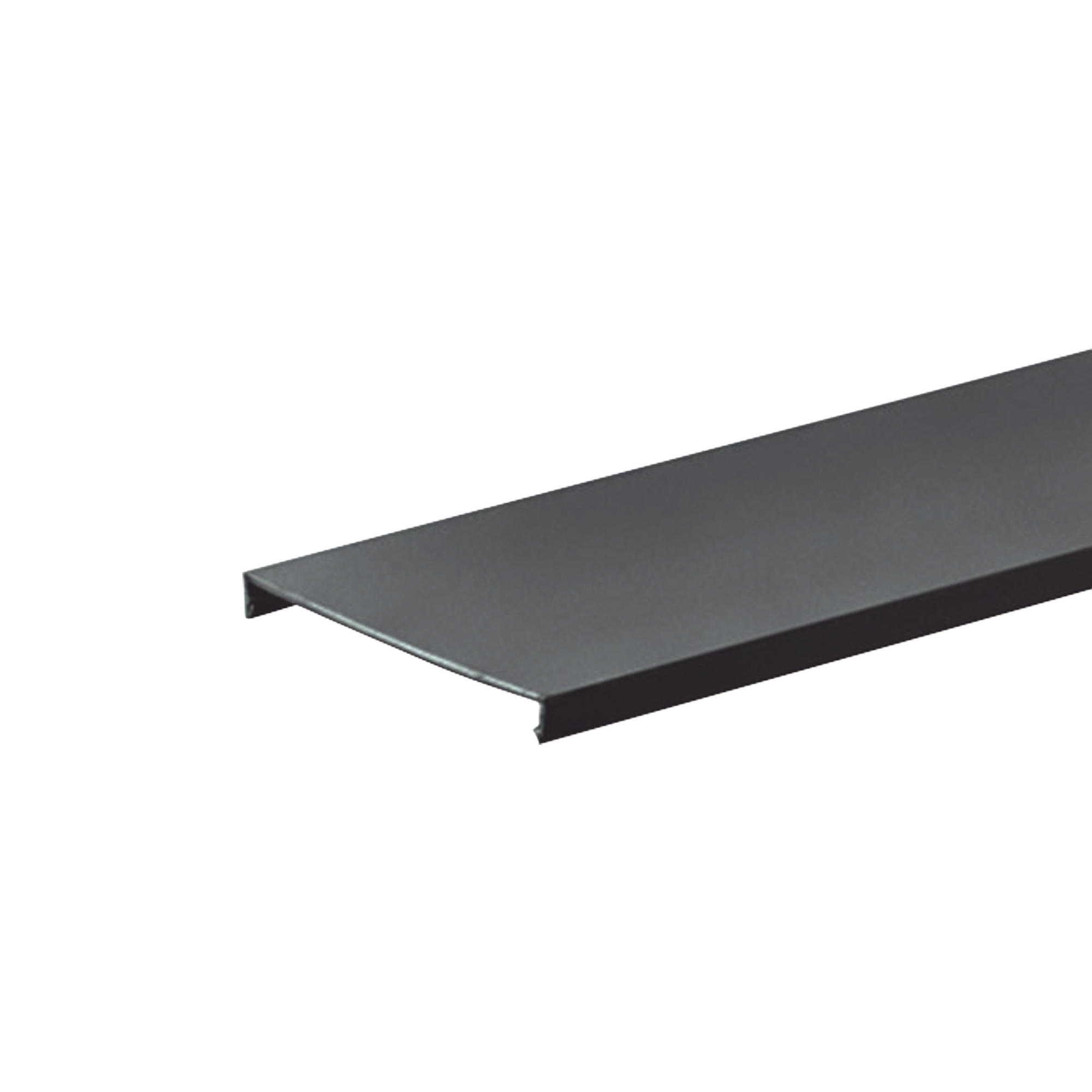 Tapa para Canaleta Ranurada Tipo G, de 82.6 mm de Ancho, 1828.8 mm de Largo, Color Negro