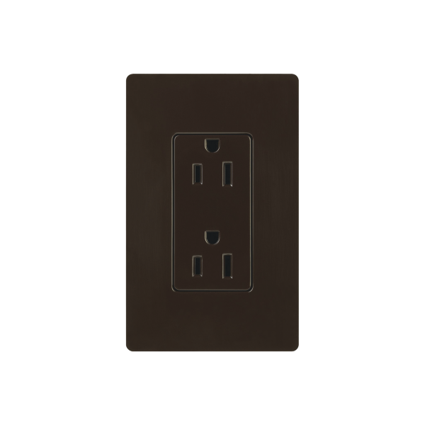 TOMACORRIENTE 120V/15A COLOR CAFE