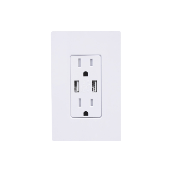 TOMACORRIENTE 15 AMP CONECTOR USB