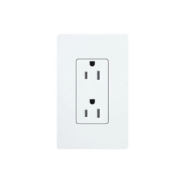 Tomacorriente receptáculo convencional  120V, 15A, color blanco.