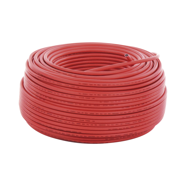 Cable Fotovoltaico Rojo / 6mm¬≤ (10AWG) / Material COBRE / 2000V / Rollo de 100 m