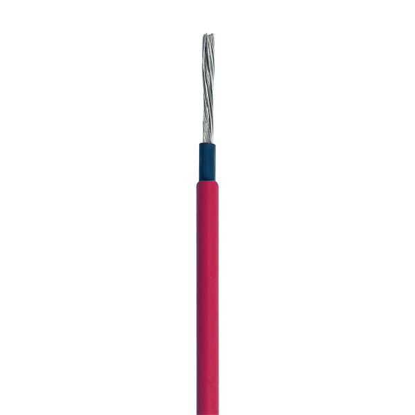 Cable Fotovoltaico Rojo / Cobre Estañado / 6 mm¬≤ (10 AWG) / 2000V / Rollo 100m / UL 4703 y TUV