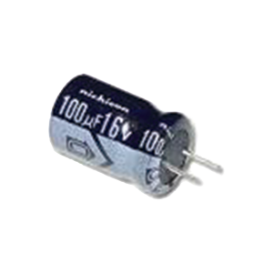Capacitor Electrolítico de Aluminio,  Radial de 100 ¬µFd, 16 Vcc, 105 ¬∞C,  5.0 x 11 mm.