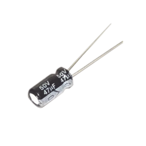Capacitor Electrolítico de Aluminio, Radial de 47 ¬µFd, 50 Vcc, 105 ¬∞C, 6.3 x 11 mm.