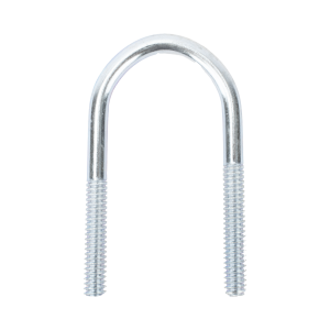 Abrazadera tipo U de 2 ", con acabado Electro Zinc, no incluye tuercas y arandelas