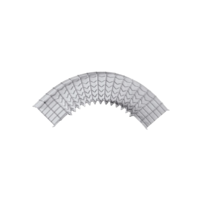 Curva Pre-Fabricada Horizontal de 90¬∞ con medidas de 54 mm de Peralte y 300 mm Ancho (54/300 mm)