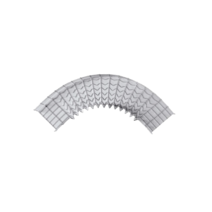 Curva Pre-Fabricada Horizontal de 90¬∞ con medidas de 54 mm de Peralte y 150 mm Ancho (54/150 mm)