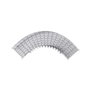 Curva Pre-Fabricada Horizontal de 90¬∞ con medidas de 54 mm de Peralte y 50 mm Ancho (54/50 mm)