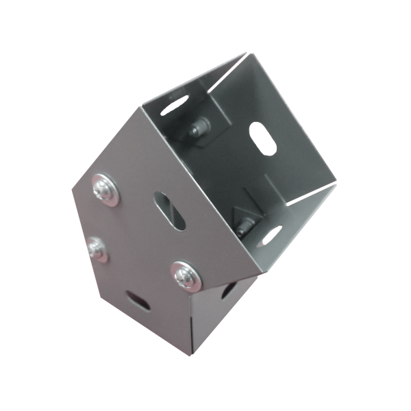 Derivación codo horizontal de 45 grados 100 X 100 mm, fabricado en lámina de acero al carbón