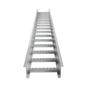 Escalera de Aluminio Portacables / Perfil Z / Peralte 3 1/4" /Paso 9" / Ancho 6" / 3.66 metros / Capacidad Máx. 137 Cables / Incluye Cople Union y Tornillería